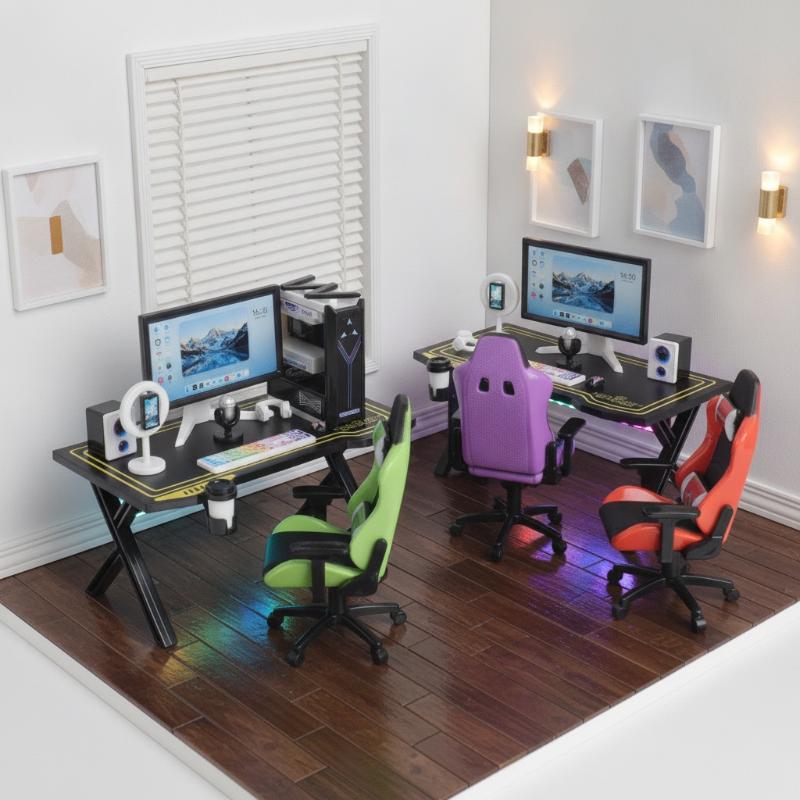 1/12 Dollhouse Tiny Gaming Des - Gaming Accessories Monitor 评论和价格