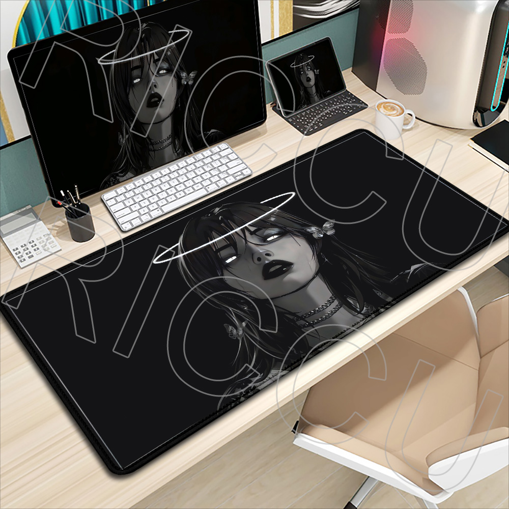 Anime Girl Black Dark style Nu - Gaming Accessories Girls 评论和价格