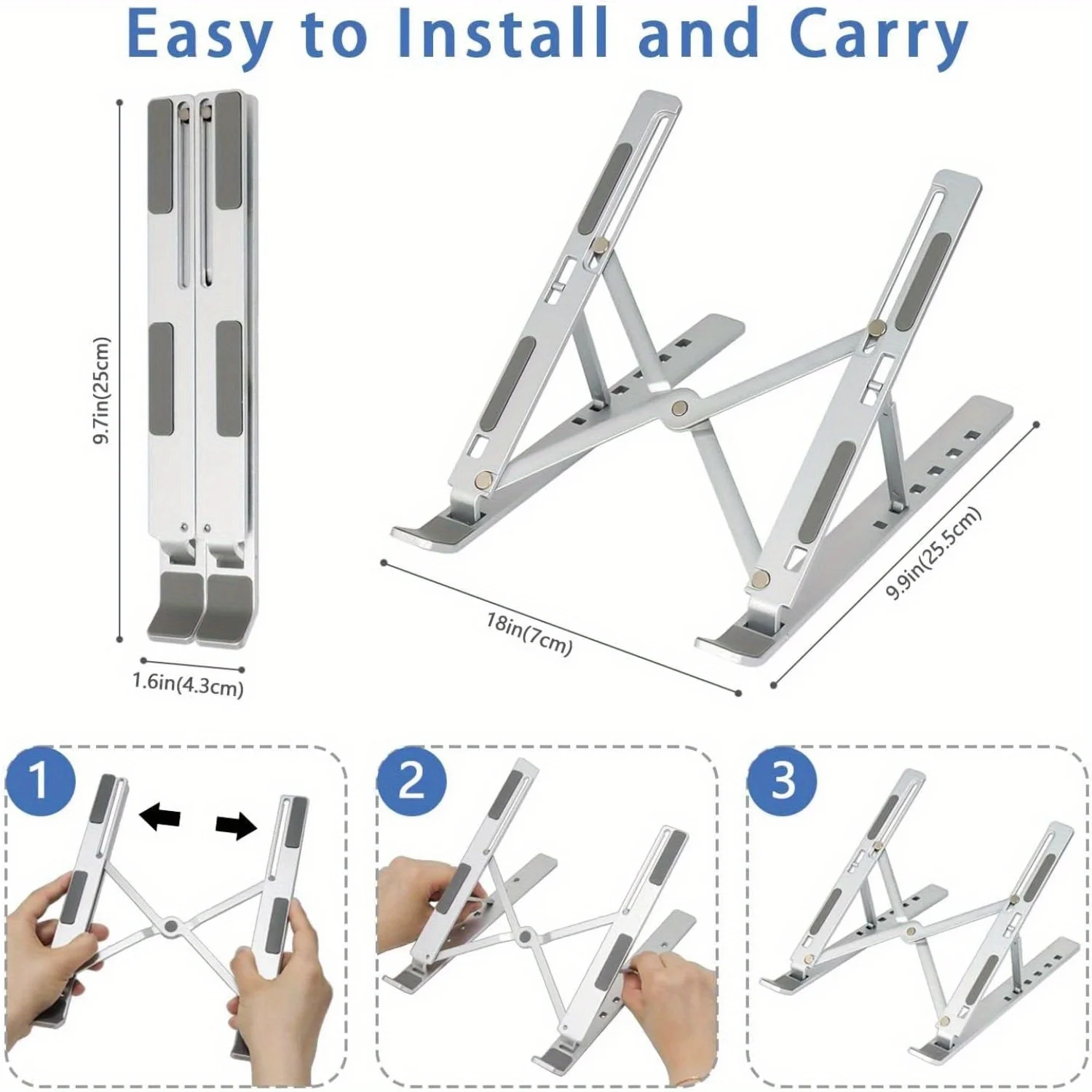 Adjustable Aluminum Laptop Sta - Gaming Accessories Pink 评论和价格