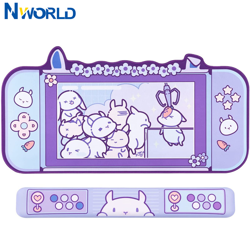 Large Kawaii Gaming Mouse Pad  - Gaming Accessories Pink 评论和价格