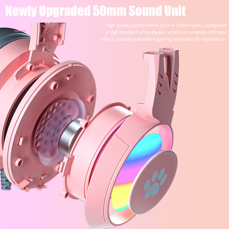 Cute Cat Ear Gaming Headphones - Gaming Accessories Monitor 评论和价格
