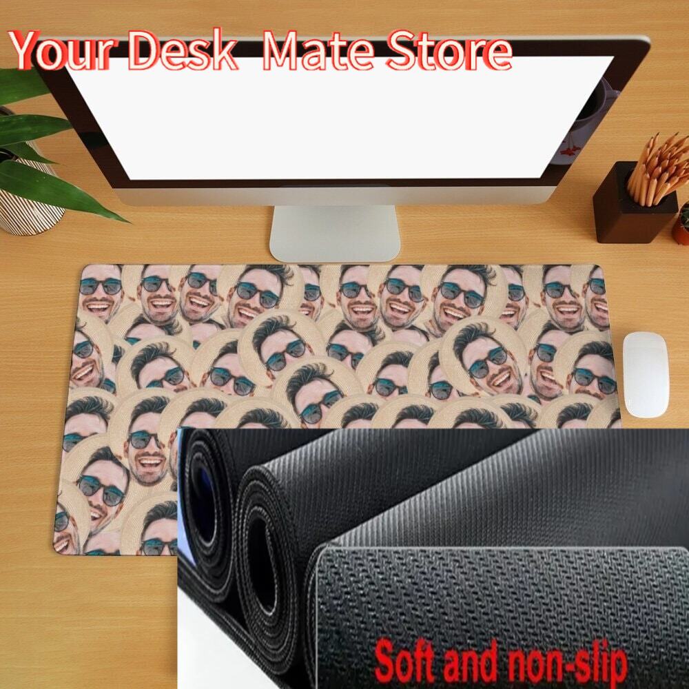 Custom Face Desk Mat Crazy Fac - Gaming Accessories Photo 评论和价格