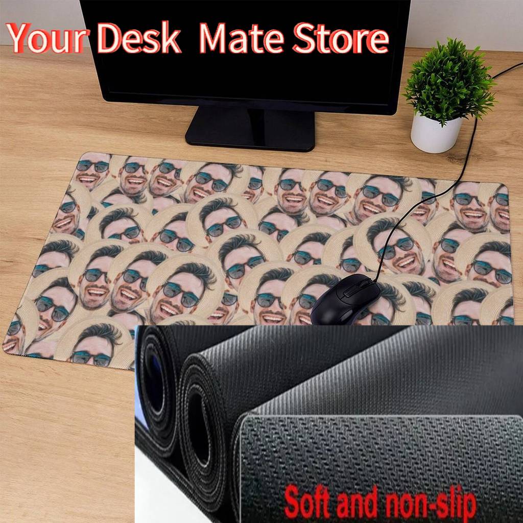 Custom Face Desk Mat Crazy Fac - Gaming Accessories Photo 评论和价格