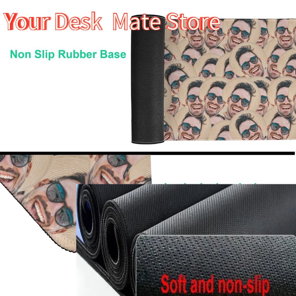 Custom Face Desk Mat Crazy Fac - Gaming Accessories Photo 评论和价格
