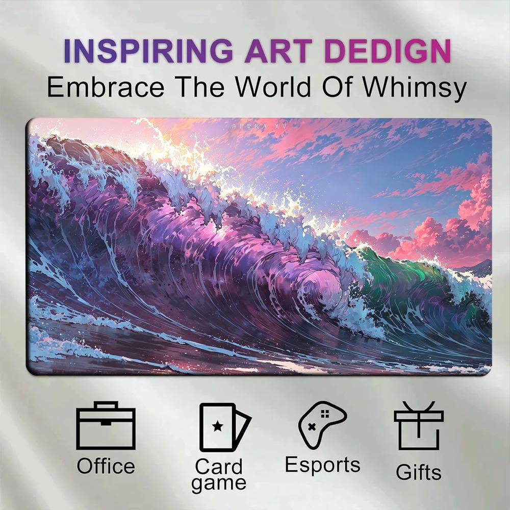 Large Anime Ocean Wave Gaming  - Gaming Accessories Pink 评论和价格