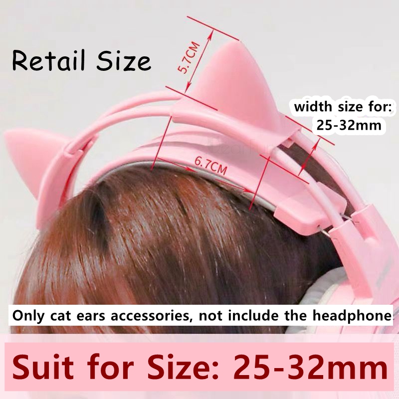 Pink Silicone Cat Ears Pendant - Gaming Accessories Girls 评论和价格