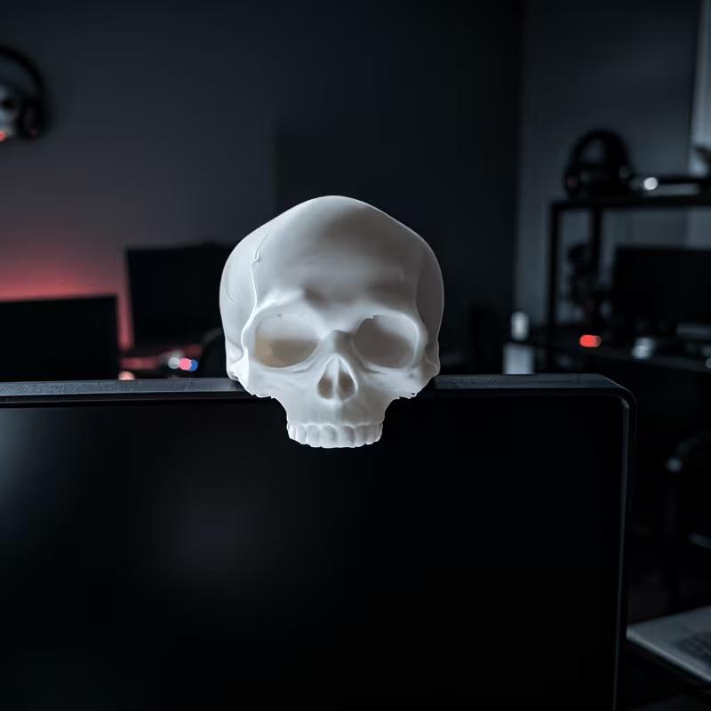 Skull Head Monitor Decoration, - Gaming Accessories Monitor 评论和价格